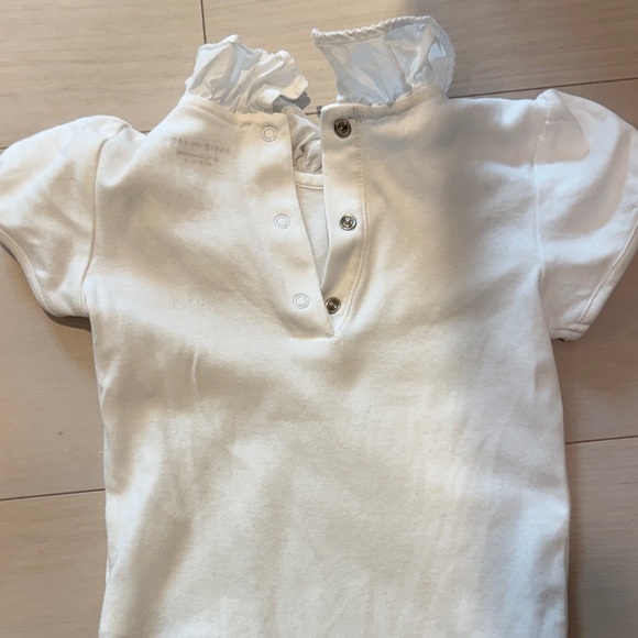 Janie and Jack girls onesie top with collar - Picture 2 of 3